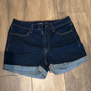 Dark Blue Denim Women's Shorts
